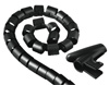 Набор для легкой уборки   кабелей  «Easy Cover», 30мм, 1.5 м, черн. H-20603