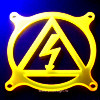 '220 вольт' -  желтая флуоресцентная решетка светящаяся в ультрафиолете