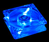 Вентилятор с подсветкой синей 80 мм GlacialStars  IceLight 8025 blue прозрач.