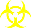 Наклейка  Biohazard Yellow   желтая