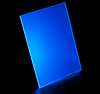 Лист оргстекла флуоресцентного синего 300х300х3мм светится в УФ