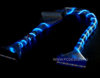 Закругленный  шлейф   с синей  спиральной неоновой подсветкой