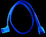 S ATA кабель  50 см  цвет   синий  светится в у ф 