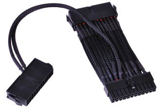   Phobya 24Pin 2 way PSU starting cable 2x24 1x24 Black87470