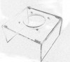 Крышка для блока питания из оргстекла с отверстием под вентилятор