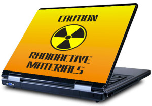 Наклейка на ноутбук     Radioactive  420 x 279 мм  глянц 