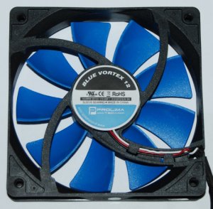 Вентилятор 120 мм с синими лопастями Prolimatech Blue Vortex 12 для ПК