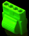 Молекс зеленый  4 pin  мама  светится в ультрафиолете