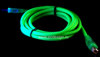 Кабель  Vizo USB 2.0 LED UV,  зеленый с подсветкой, длина 2 м,  A/B