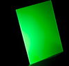 Лист оргстекла флуоресцентного зеленого 325х227х3мм светится в УФ