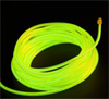 Неоновый шнур зелено желтый 2 3мм 3 метра со штекером без инвертора