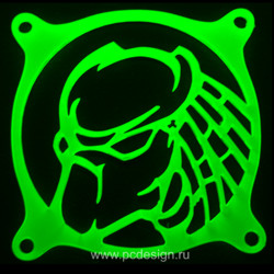Хищник   флуоресцентная зеленая решетка светящаяся в ультрафиолете