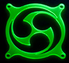 'Hurricane' -  зеленая флуоресцентная решетка светящаяся в ультрафиолете