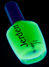 Светящийся лак для ногтей зеленый светящийся в темноте и в УФ 16мл