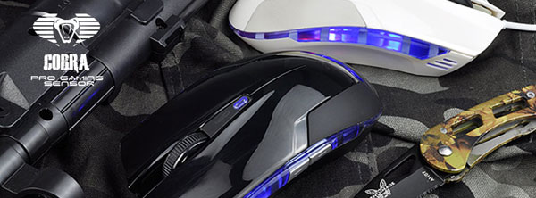Игровая мышь с подсветкой E Blue Cobra EMS108BK черная