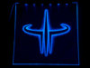Окно ручной работы  с гравировкой и подстветкой  Quake QU 10 Blue  синий