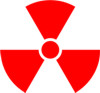Наклейка  Radiation   красная