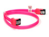 SATA   II  Флуоресцентный кабель красного цвета