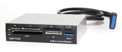 Картридер USB 3 0 внутренний 5bites CK0020A A3 0 в отсек 3 5 черный