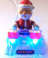 USB Дед Мороз играет на барабанах с музыкой и подсветкой PUG1004