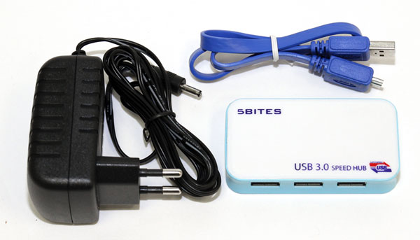 USB 3 0 разветвитель на 4 порта 5bites CK00171A с внешним питанием