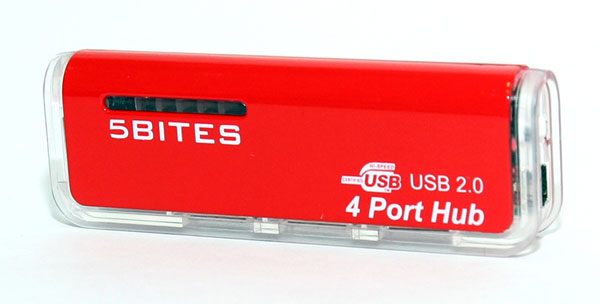 USB концентратор на 4 порта USB2 0 5bites CK0029A RE красный