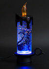 USB свеча светодиодная Черная Кошка с блестками Orient CL1304