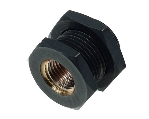   Alphacool HF bulkhead connector G1 4 17069 Deep Black