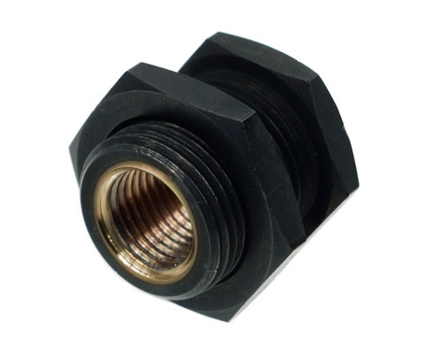   Alphacool HF bulkhead connector G1 4 17069 Deep Black