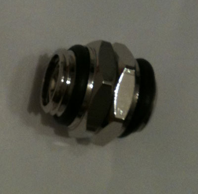   Jingway JW 241R Double male rotary connector Chrome Silver