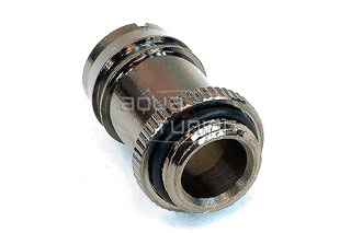   Phobya 63070 G1 4 13 barb fitting knurling black nickel 1