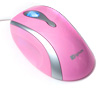 Гламурная мышь розовая ZIGNUM 525, светящ. колесо, оптическая, 800 dpi,  USB